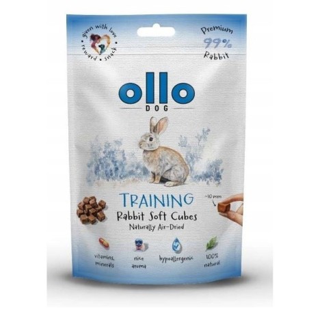 Ollo Air Dried Training Rabbit Cubes dla psa 80g
