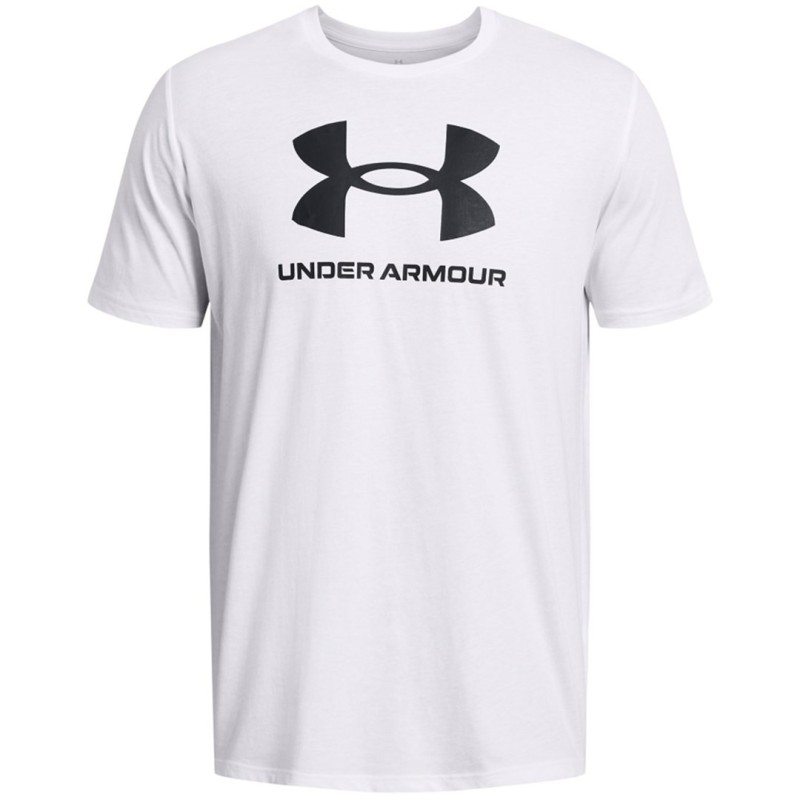 Koszulka męska Under Armour Sportstyle Logo biała 1382911 100 L