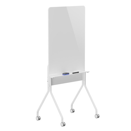 ERGO OFFICE MOBILNA TABLICA SUCHOŚCIERALNA, ORIENTACJA PIONOWA, BIAŁA, JEDNOSTRONNA, Z PÓŁKĄ, WYMIARY TABLICY 1190X790MM ER-3