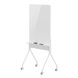 ERGO OFFICE MOBILNA TABLICA SUCHOŚCIERALNA, ORIENTACJA PIONOWA, BIAŁA, JEDNOSTRONNA, Z PÓŁKĄ, WYMIARY TABLICY 1190X790MM ER-3