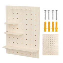 MACLEAN DREWNIANA TABLICA ORGANIZER, KOLOR JASNE DREWNO, 60X80 CM, MAX. 20 KG MC-131 WD