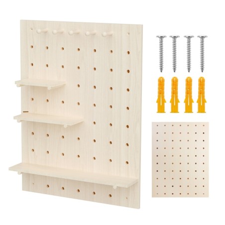 MACLEAN DREWNIANA TABLICA ORGANIZER, KOLOR JASNE DREWNO, 60X80 CM, MAX. 20 KG MC-131 WD