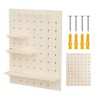 MACLEAN DREWNIANA TABLICA ORGANIZER, KOLOR JASNE DREWNO, 60X80 CM, MAX. 20 KG MC-131 WD