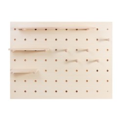 MACLEAN DREWNIANA TABLICA ORGANIZER, KOLOR JASNE DREWNO, 60X80 CM, MAX. 20 KG MC-131 WD