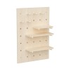 MACLEAN DREWNIANA TABLICA ORGANIZER, KOLOR JASNE DREWNO, 40X60 CM, MAX. 20 KG MC-130 WD