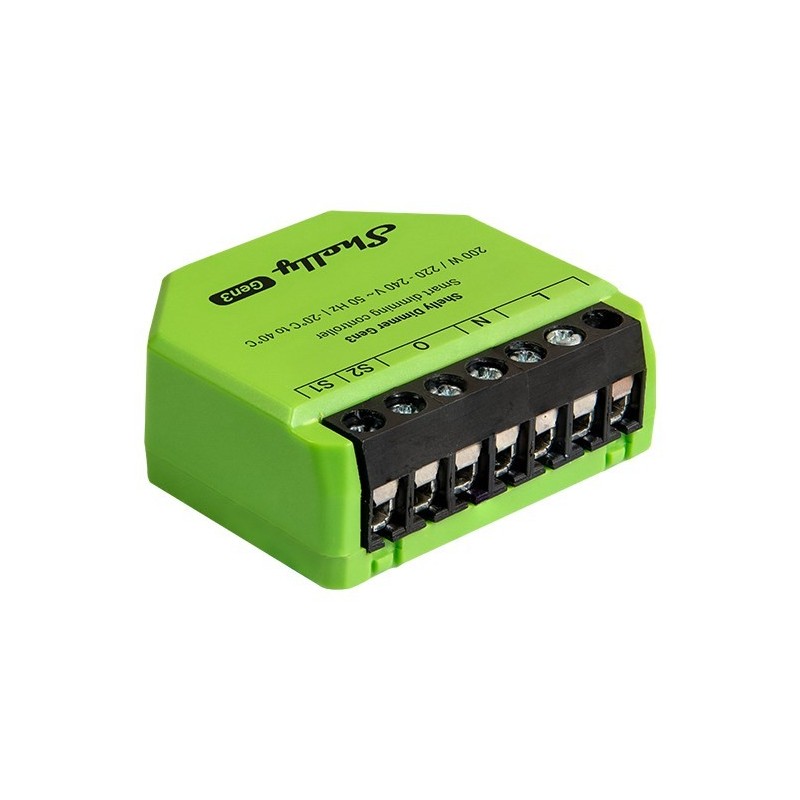 Ściemniacz oświetlenia LED z WiFi Shelly Dimmer Gen3 Ściemniacz oświetlenia LED z WiFi Shelly Dimmer Gen3