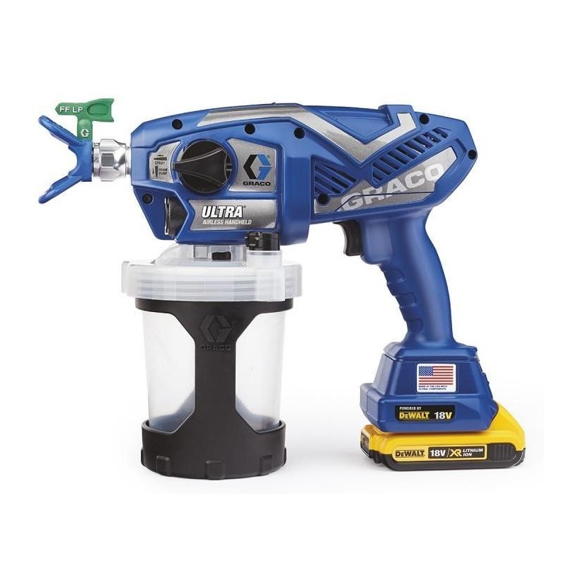 GRACO PISTOLET DO MALOWANIA ULTRA AIRLES ( 2 x AKU. 2AH DEWALT+ ŁAD. ) + TORBA GRACO PISTOLET DO MALOWANIA ULTRA AIRLES ( 2 x AKU. 2AH DEWALT+ ŁAD. ) + TORBA