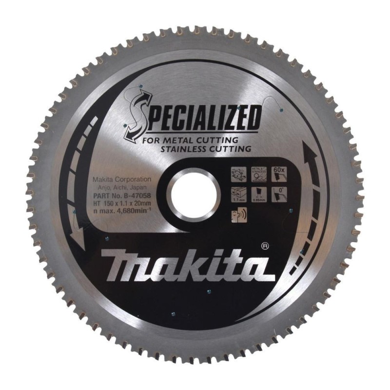Makita Piła Tarczaowa 150x20x60z do metalu / stali nierdzewnej (DCS551/DCS53)