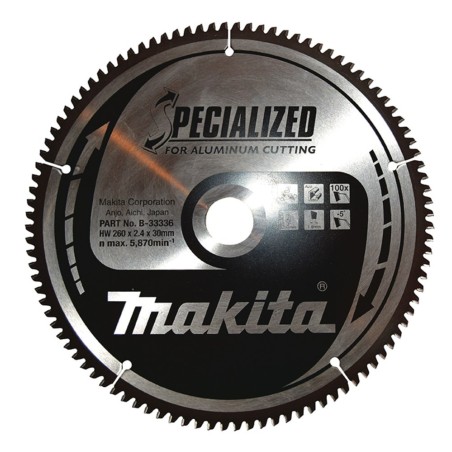 Makita piła tarczowa 260x30x100z Specialized Aluminium