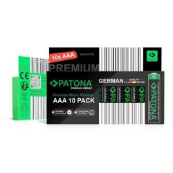 PATONA Premium AAA Micro LR03 – 10x baterii alkalicznych 1.5V