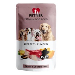 PETNER wołowina z dynią mokra karma dla psa 500g