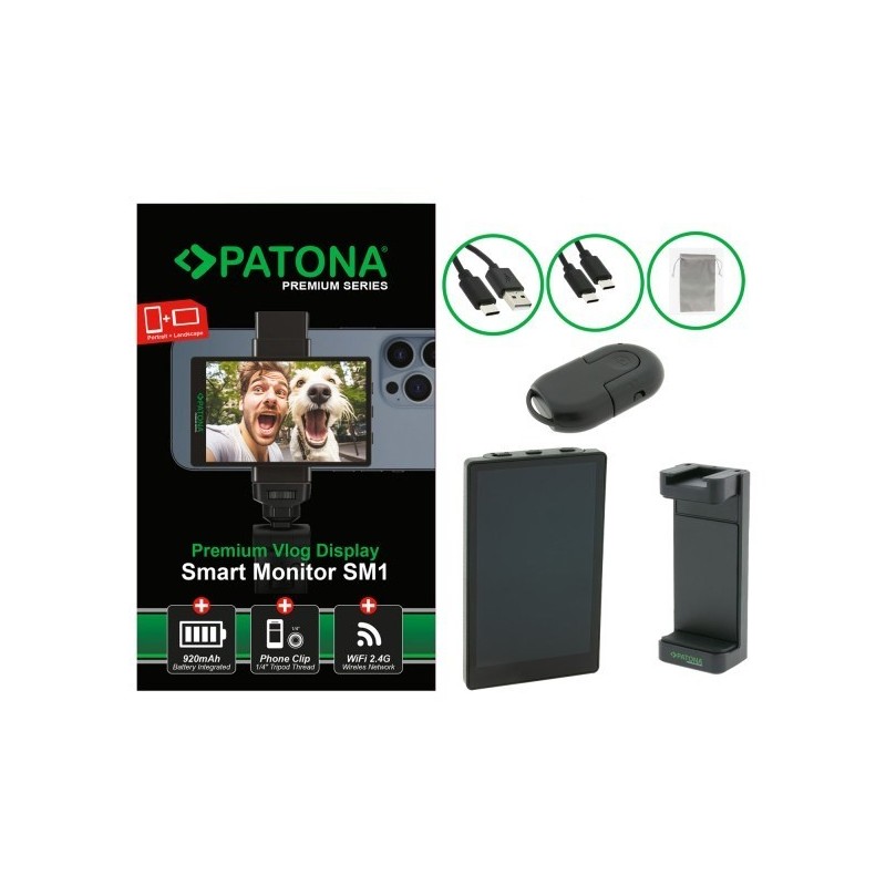 PATONA Premium Vlog Display Smart Monitor SM1 do smartfonów PATONA Premium Vlog Display Smart Monitor SM1 do smartfonów
