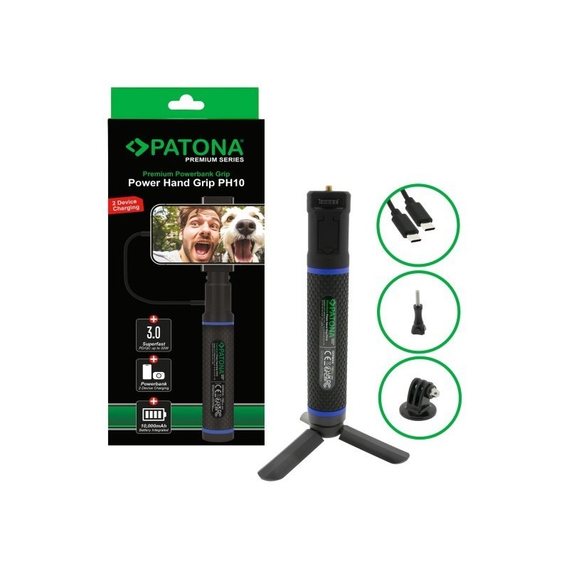 PATONA Premium Grip Power Hand PH10 z wbudowanym powerbankiem PATONA Premium Grip Power Hand PH10 z wbudowanym powerbankiem