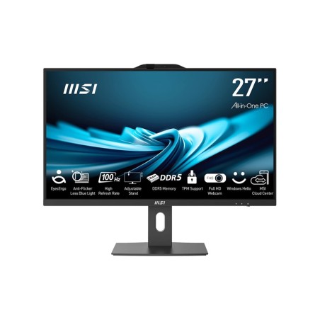 MSI AIO PRO AP272P 14M-867XEU i5-14400 27" IPS LED FHD Non-Touch Anti-Glare 16GB SSD512GB M.2 AX211 WiFi 6E NoOS Black