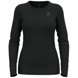 Koszulka damska Odlo BL TOP crew neck l/s MERINO 200 roz. M Czarna