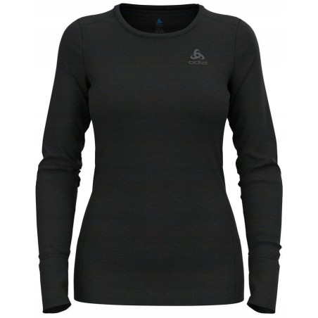 Koszulka damska Odlo BL TOP crew neck l/s MERINO 200 roz. M Czarna