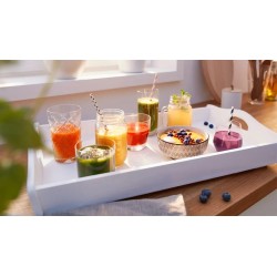 Blender Bosch MMB6141W VitaPower Seria 4 Blat stołu 1200 W Materiał słoika Tritan Pojemność słoika 1,5 L Biały