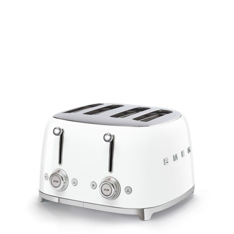 Skrudintuvas Smeg na 4 kromki, balta Skrudintuvas Smeg na 4 kromki, balta