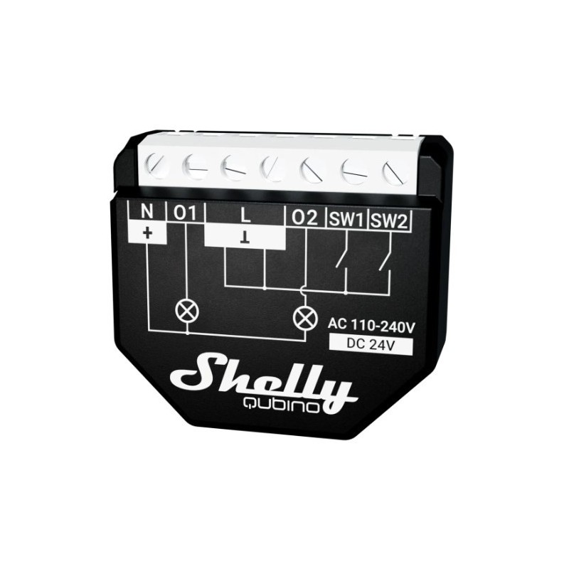 Moduł zdalny Fala Shelly Qubino 2PM (QBWAV2PM) Moduł zdalny Fala Shelly Qubino 2PM (QBWAV2PM)