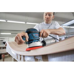 Bosch GEX 40-150 PROFESSIONAL Szlifierka tarczowa 12000 RPM 24000 OPM Czarny, Niebieski, Szary, Czerwony 400 W