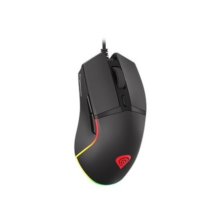 MYSZ DLA GRACZY GENESIS KRYPTON 220 6400DPI RGB CZARNA GAMINGOWA PROGRAMOWALNA