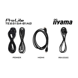 Monitor interaktywny IIYAMA 163.9cm(65") TE6515A-B1AG 16:9 M-Touch 2xHDMI+2xUSB-C