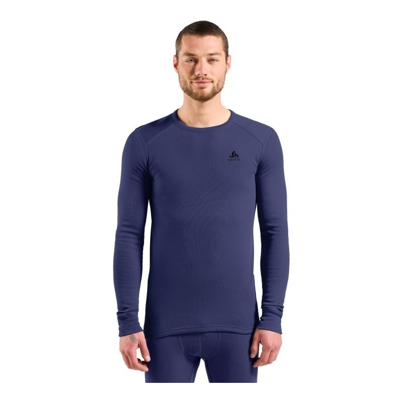 Bielizna termoaktywna z długim rękawem Odlo BL TOP crew neck l/s MERINO 260 roz. M Niebieska Bielizna termoaktywna z długim rękawem Odlo BL TOP crew neck l/s MERINO 260 roz. M Niebieska