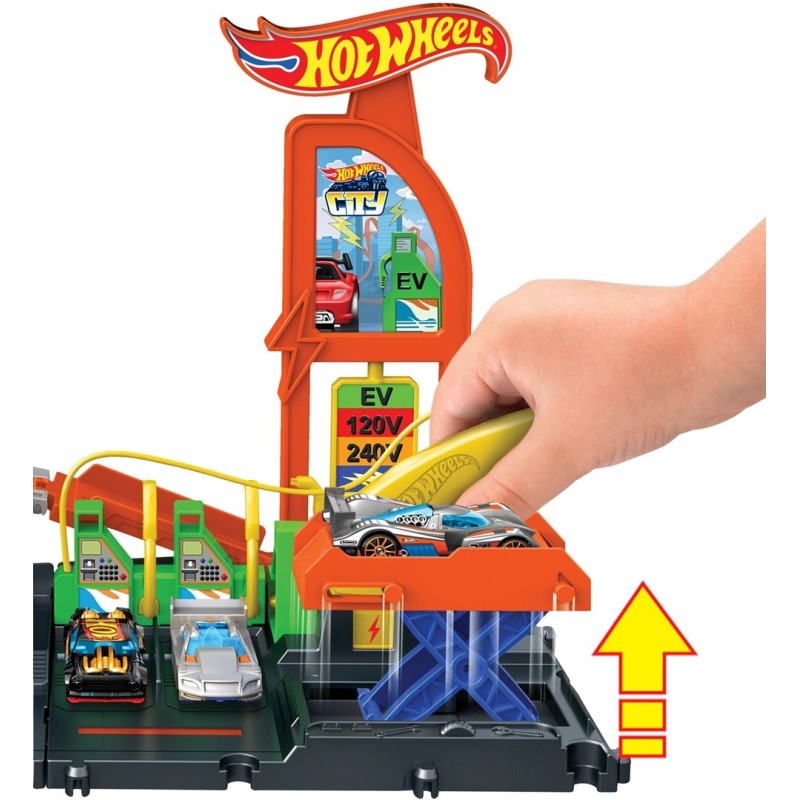 Mattel Hot Wheels City Superstacja ładowania samochodów HTN79 Mattel Hot Wheels City Superstacja ładowania samochodów HTN79