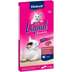 VITAKRAFT Liquid SNACK wątróbka+biotyna - Przysmak dla kota - 6szt