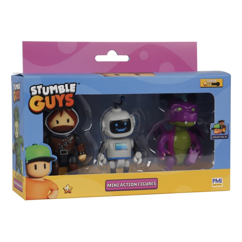 STUMBLE GUYS S2 MINI ACTION FIGURES - 3 PACK VER.A