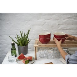 Staub Ceramique Zestaw misek 0,7 l Okrągły Ceramika Czerwony 4 szt.