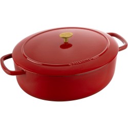 Garnek żeliwny owalny Ballarini Bellamonte - Czerwony, 7.5 ltr