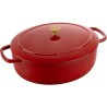 Garnek żeliwny owalny Ballarini Bellamonte - Czerwony, 7.5 ltr