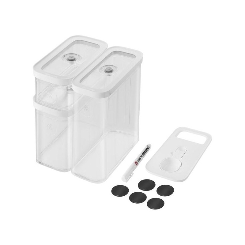 ZWILLING 1026082 Prostokątny Pojemnik 5,4 l Przezroczysty, Biały 5 szt. ZWILLING 1026082 Prostokątny Pojemnik 5,4 l Przezroczysty, Biały 5 szt.