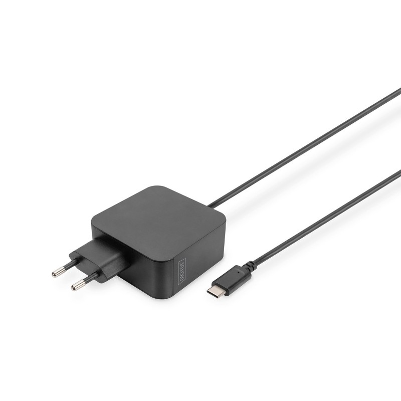 Ładowarka sieciowa zasilacz 1x USB-C PD 3.0 max. 65W zintegrowany kabel 1,2m czarna