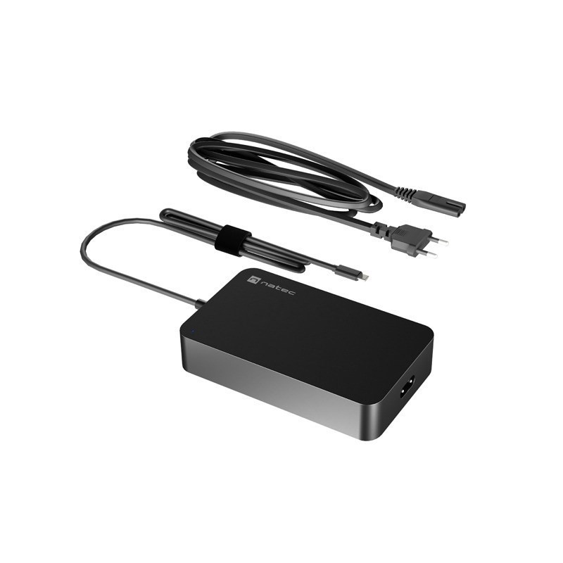 NATEC ZASILACZ ŁADOWARKA GRAYLING USB-C 90W DO LAPTOPÓW, TABLETÓW, TELEFONÓW NZU-2035