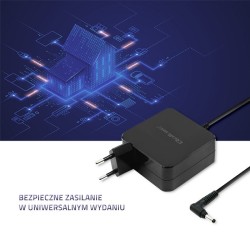 Zasilacz sieciowy Qoltec 51751 do notebooka Huawei (19 V 3,42 A 65W 4 mm x 1.7 mm)