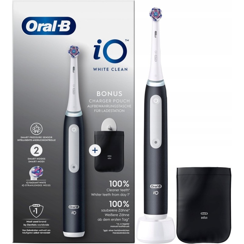 Szczoteczka Oral-B biało czarna + pokrowiec Szczoteczka Oral-B biało czarna + pokrowiec