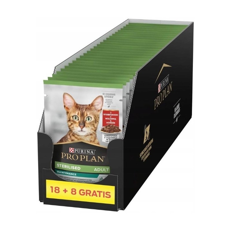 PURINA PRO PLAN STRLS Kot Woł 18+8 saszet. 2,21kg PURINA PRO PLAN STRLS Kot Woł 18+8 saszet. 2,21kg