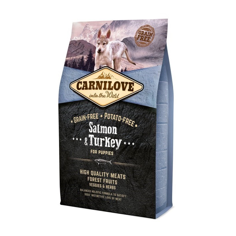 Carnilove Salmon & Turkey For Puppies 4kg Carnilove Salmon & Turkey For Puppies 4kg