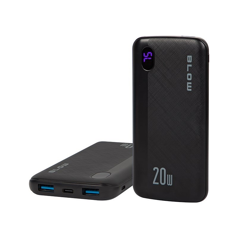 BLOW POWER BANK 10000MAH QC 20W CZARNY PB10B BLOW POWER BANK 10000MAH QC 20W CZARNY PB10B
