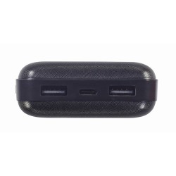 GEMBIRD POWERBANK 20000 MAH 2X USB, CZARNY