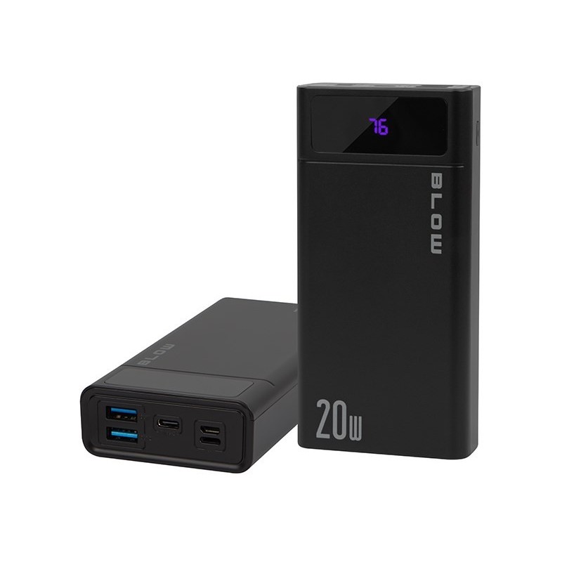 BLOW POWER BANK 20000MAH QC+PD 20W + LIGHTNING CZARNY PB20E BLOW POWER BANK 20000MAH QC+PD 20W + LIGHTNING CZARNY PB20E