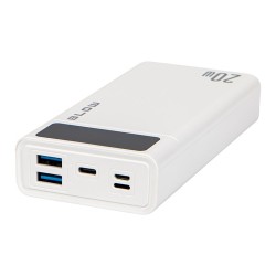 BLOW POWER BANK 20000MAH QC+PD 20W + LIGHTNING BIAŁY PB20E