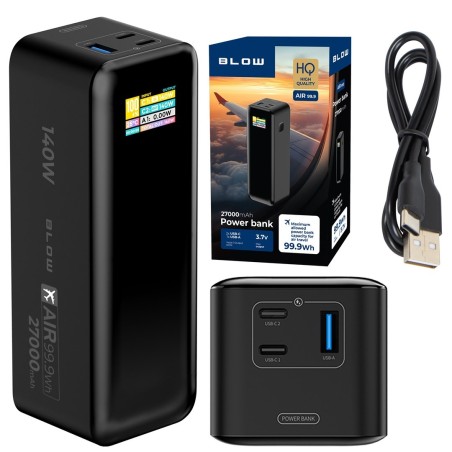 BLOW POWER BANK 27000MAH PD 140W AIR99.9 CZARNY