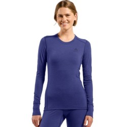 Bielizna termoaktywna z długim rękawem Odlo BL TOP crew neck l/s MERINO 200 roz. S Niebieska