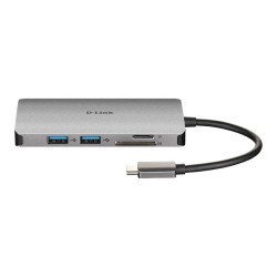 D-Link DUB-M810 stacja dokująca Przewodowa USB 3.2 Gen 1 (3.1 Gen 1) Type-C Aluminium