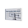 GEMBIRD STOJAK BIURKOWY NA DWA MONITORY (REGULOWANY) 13”-32”, DO 8 KG