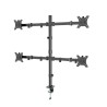 GEMBIRD BIURKOWE RAMIĘ/UCHWYT DLA CZTERECH MONITORÓW (REGULOWANE), 13”- 32”