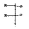 GEMBIRD BIURKOWE RAMIĘ/UCHWYT DLA CZTERECH MONITORÓW (REGULOWANE), 13”- 32”